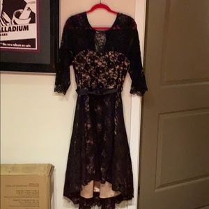 Sexy lace black dress